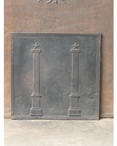 Plaque de Cheminée 'Colonnes de Liberté'
