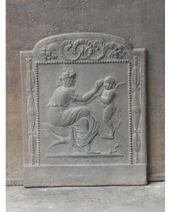 Plaque de fonte 'Cupidon et Vénus'