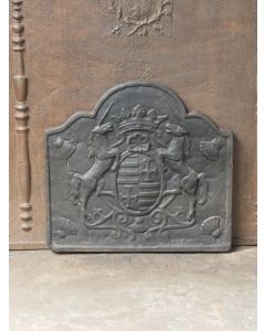 Plaque de Cheminée avec Blason