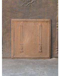 Plaque de Cheminée 'Colonnes de Liberté'