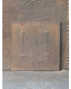 Plaque de Cheminée 'Colonnes de Liberté'