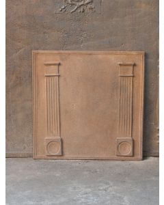 Plaque de Cheminée 'Colonnes de Liberté'
