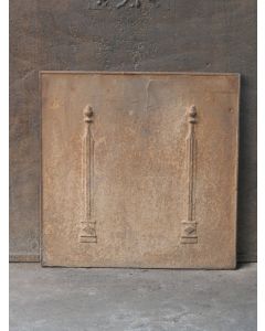 Plaque de Cheminée 'Colonnes de Liberté'