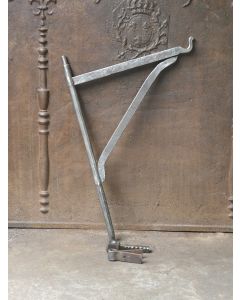 Potence Crémaillère Pivotante de Cheminée