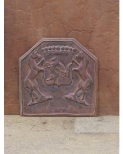 Plaque de Cheminée avec Blason