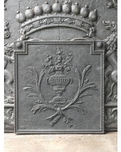 Plaque de Cheminée 'Panier de Fleurs'