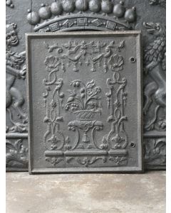 Plaque de Cheminée 'Panier de Fleurs'