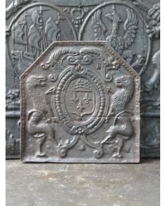 Plaque de Cheminée 'Armes de France'