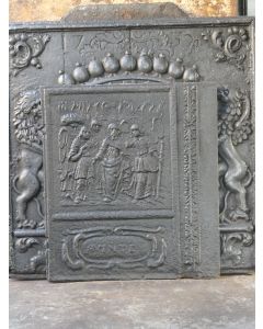 Plaque de Cheminée 'Thème Religieux'