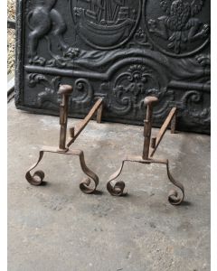 Chenets Louis XV