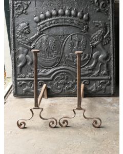 Chenets Louis XV
