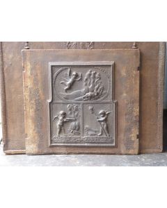 Plaque de Cheminée 'Allégorie de l'Amour'