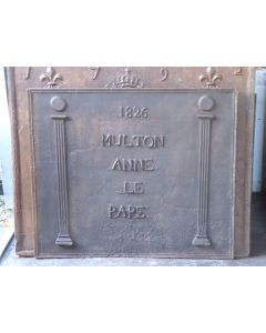 Plaque de Cheminée 'Mariage'