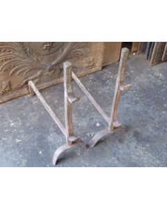 Anciens Chenets Fer Forgé