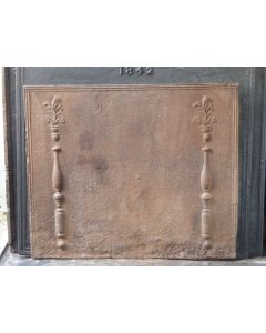 Plaque de Cheminée 'Piliers avec Décoration'