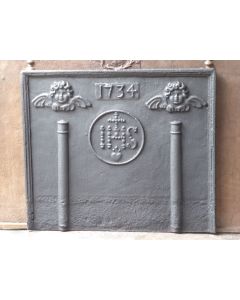 Plaque de Cheminée 'Monogramme IHS'