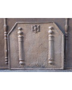 Plaque de Cheminée 'Piliers avec Décoration'