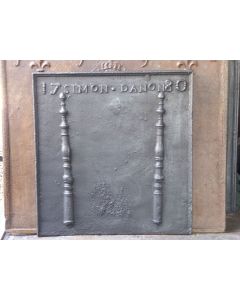 Plaque de Cheminée 'Colonnes d'Hercule'