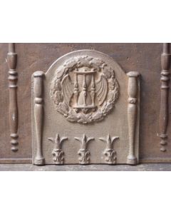 Plaque de Cheminée avec Blason