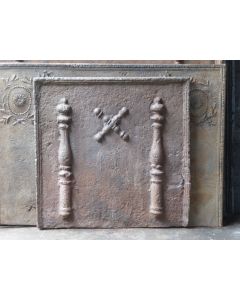 Plaque de Cheminée 'Croix de Saint André'