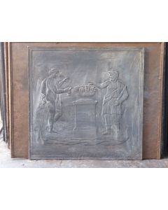 Plaque de Cheminée 'Scène Romaine'