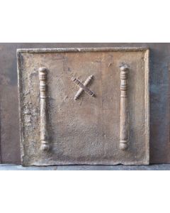 Plaque de Cheminée 'Croix de Saint André'