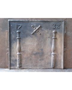 Plaque de Cheminée 'Colonnes d'Hercule'