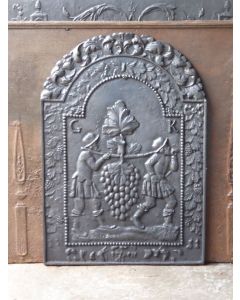 Plaque de Cheminée 'La Vendange'