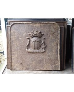 Plaque de Cheminée avec Blason