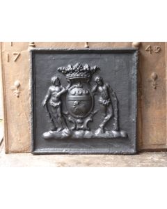 Plaque de Cheminée avec Blason