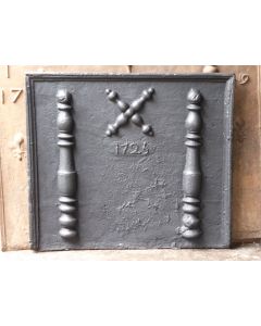 Plaque de Cheminée 'Colonnes d'Hercule'