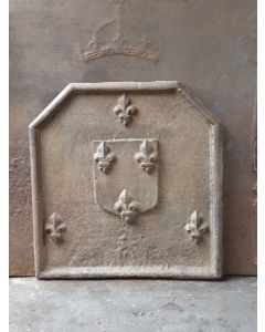 Plaque de Cheminée 'Fleurs de Lys'