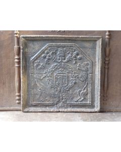 Plaque de Cheminée 'Armes de France et Navarre'