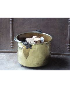 Porte-Bûches en Laiton Poli