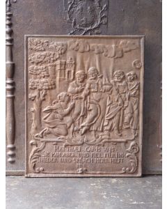 Plaque de Cheminée 'Thème Religieux'