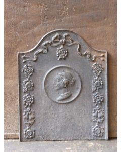 Plaque de Cheminée 'Femme'