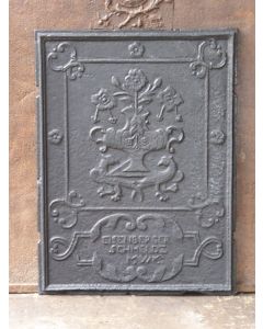 Plaque de Cheminée 'Panier de Fleurs'