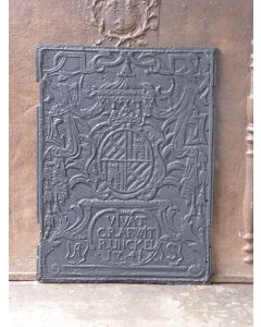 Plaque de Cheminée avec Blason