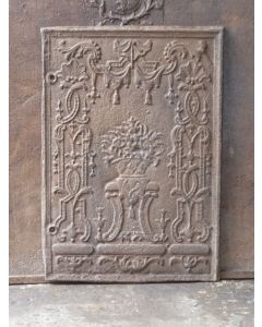 Plaque de Cheminée 'Panier de Fleurs'