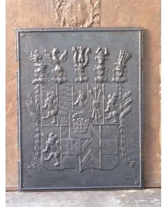 Plaque de Fonte avec Blason