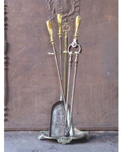 Ancien Serviteur Cheminée Anglais