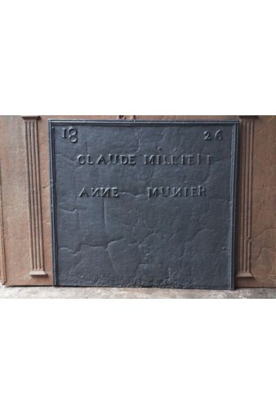 Plaque de Cheminée 'Mariage'