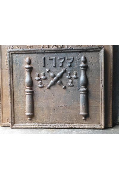 Plaque de Cheminée 'Croix de Saint André'