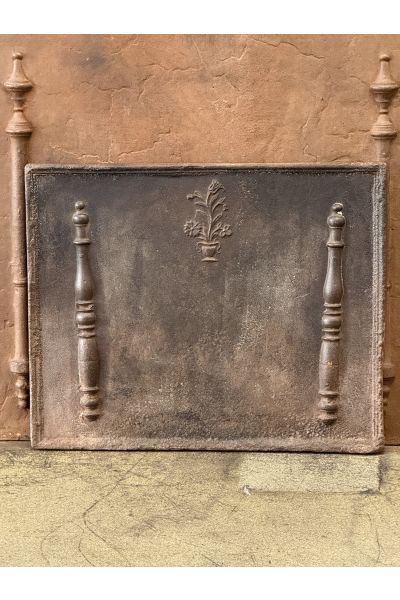 Plaque de Cheminée 'Panier de Fleurs'