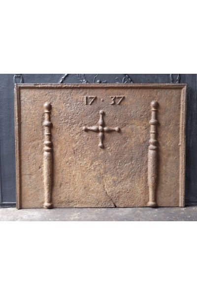 Plaque de Cheminée 'Colonnes d'Hercule'