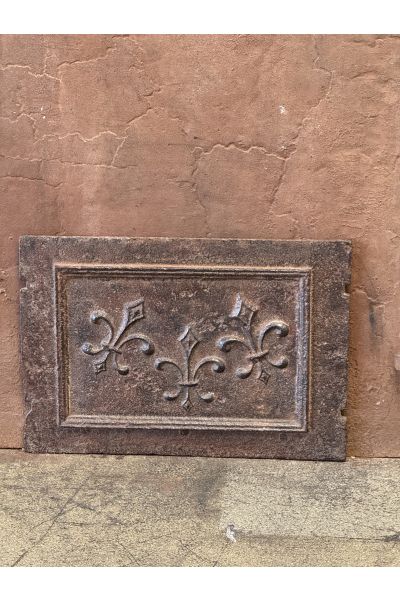 Plaque de Cheminée 'Fleurs de Lys'