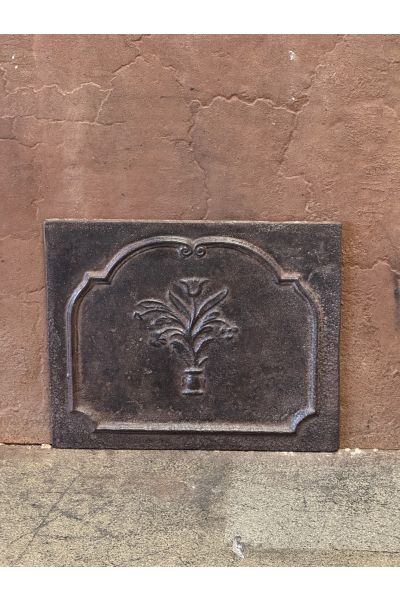 Plaque de Cheminée 'Panier de Fleurs'