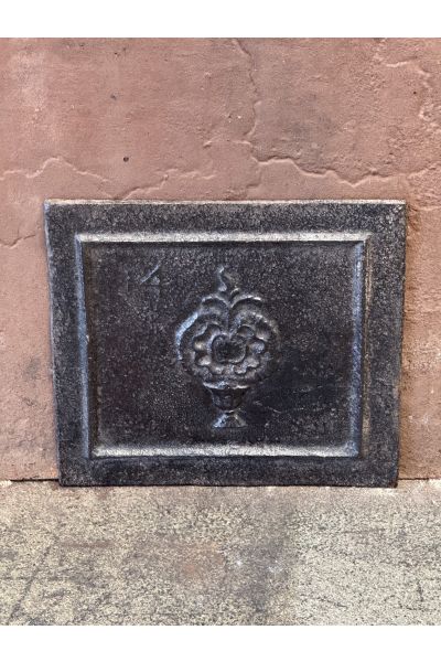 Plaque de Cheminée 'Panier de Fleurs'