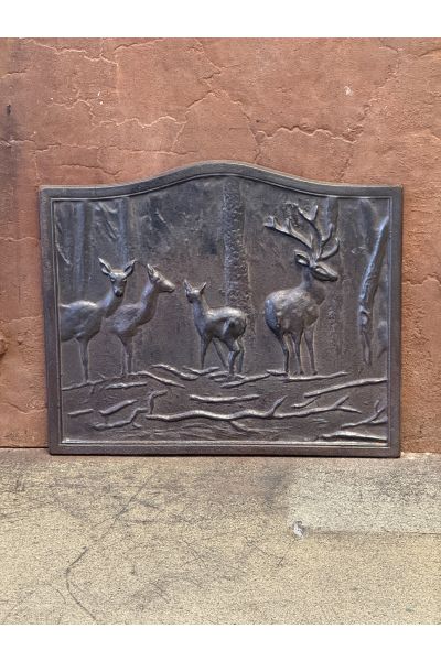 Plaque de Cheminée 'Scène Rurale'