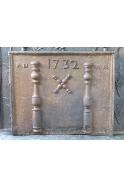 Plaque de Cheminée 'Croix de Saint André'